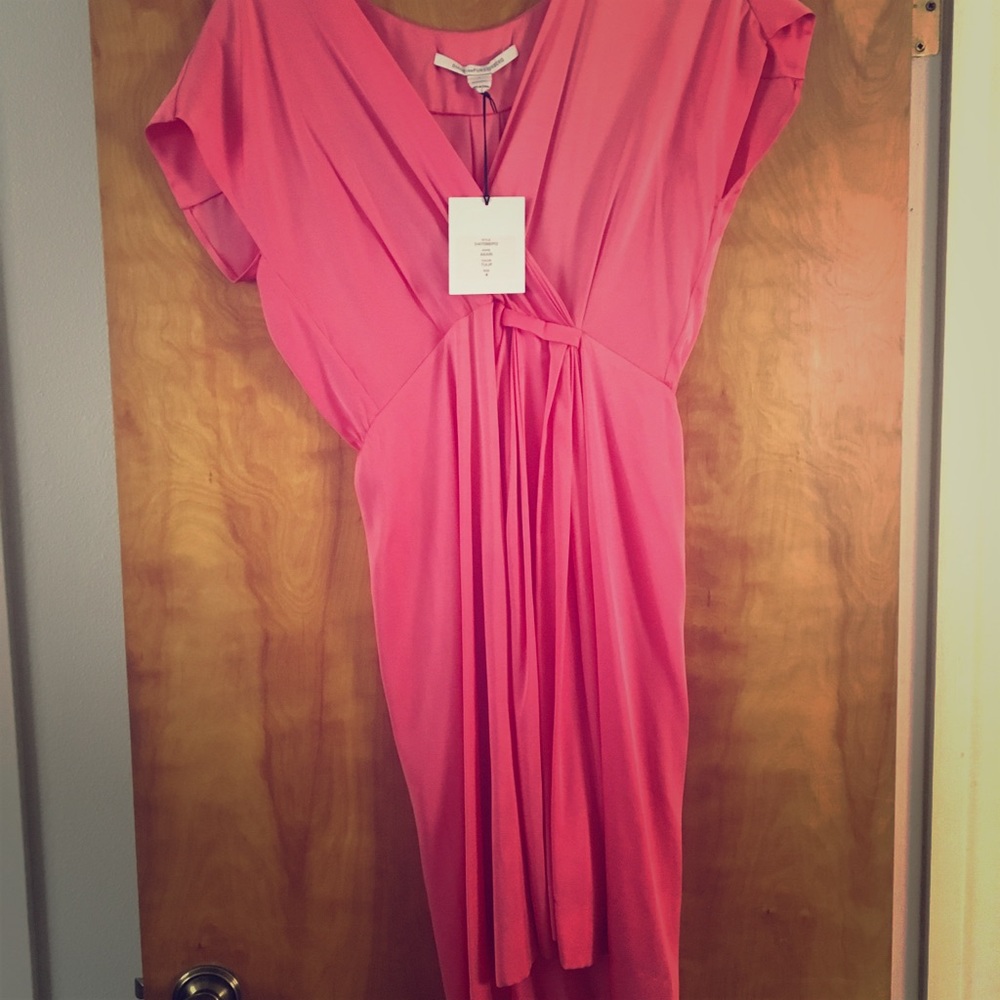 DVF Pink silk dress